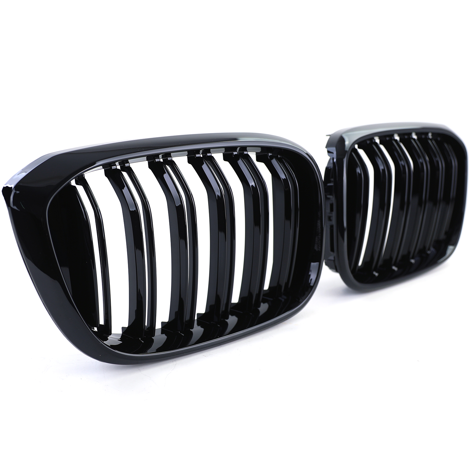 Grill Nieren passend voor BMW X3 G01 / X4 G02 Double Stripe M Design Piano Zwart