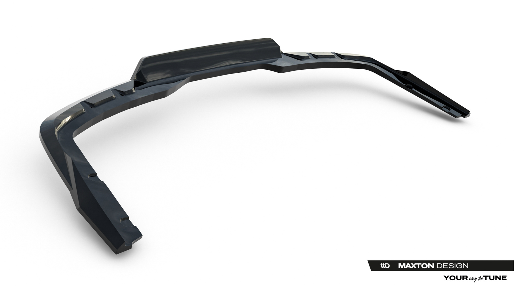 Rear Splitter with Vertical Bars BMW 2 M-Pack Gran Coupe F74 Maxton Gloss Black