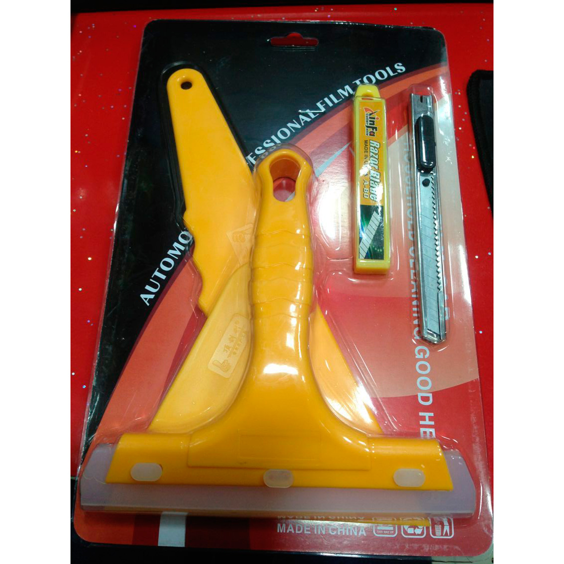 Foil Application Scraper Set, set of 6-pieces