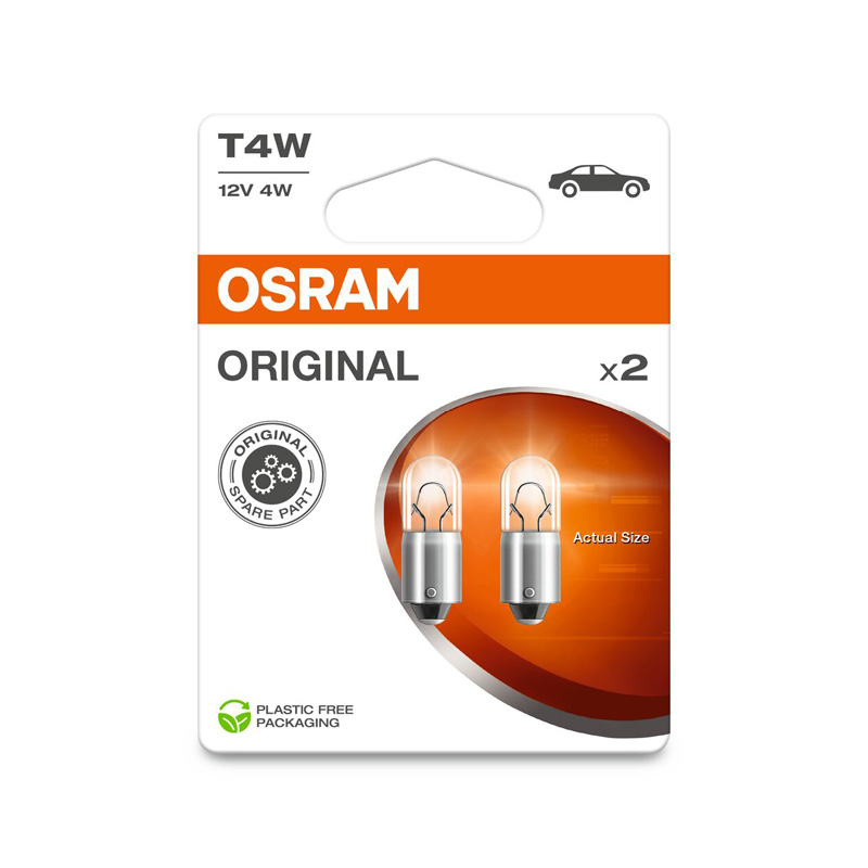Osram Original Halogen bulbs - BA9S - 12V/4W - set of 2 pieces