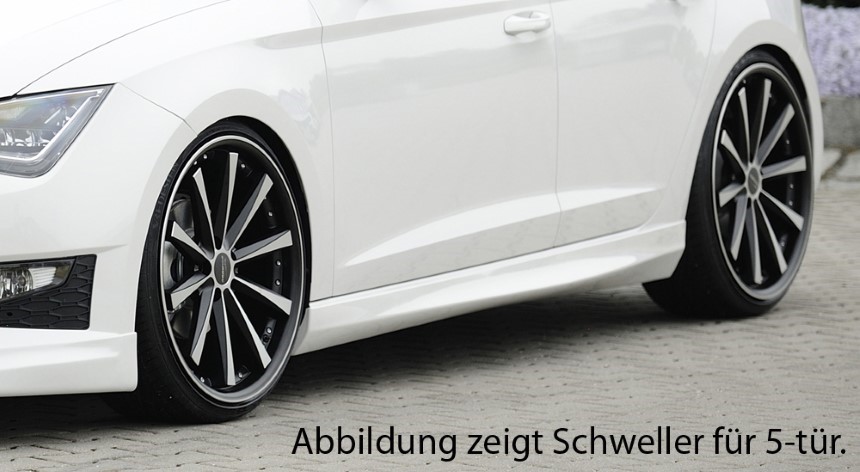 Zijskirts passend voor Seat Leon F5 FR/Cupra 3dr. Rieger