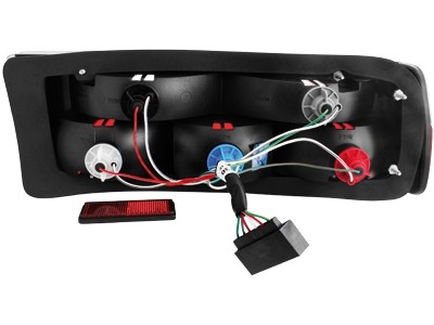 Taillights BMW E30 83-87 Clear Red/Black