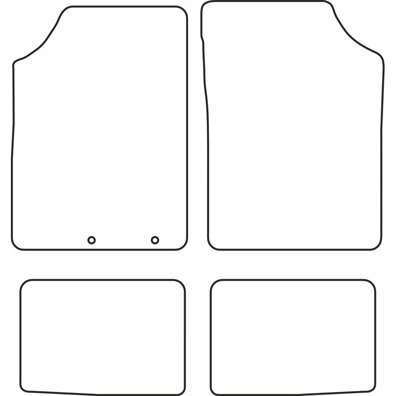 Set velour car mats  Dacia Spring EV 2021-