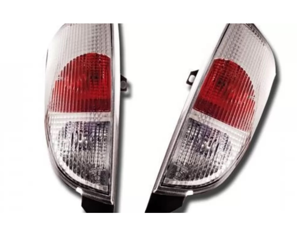 Taillights Ford Focus 98-04 Clear Chrome
