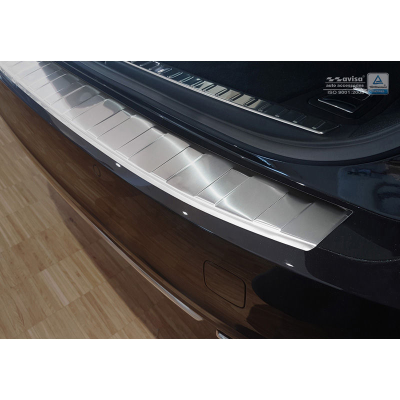 Stainless Steel Rear bumper protector  Volvo V90 9/2016- 'Ribs'