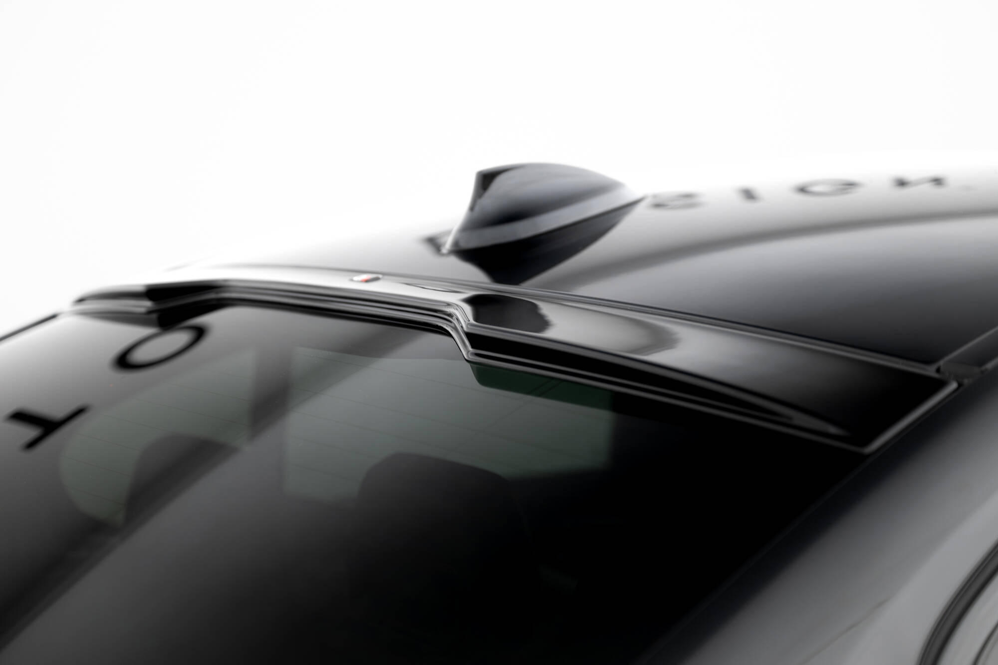 Raam Spoiler passend voor BMW M550i / 5 M-Pack Sedan G30 Maxton Glanzend zwart