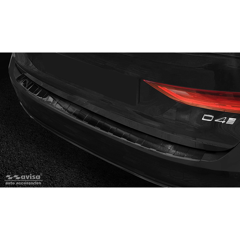 Real 3D Carbon Rear bumper protector  Volvo V90 2016-
