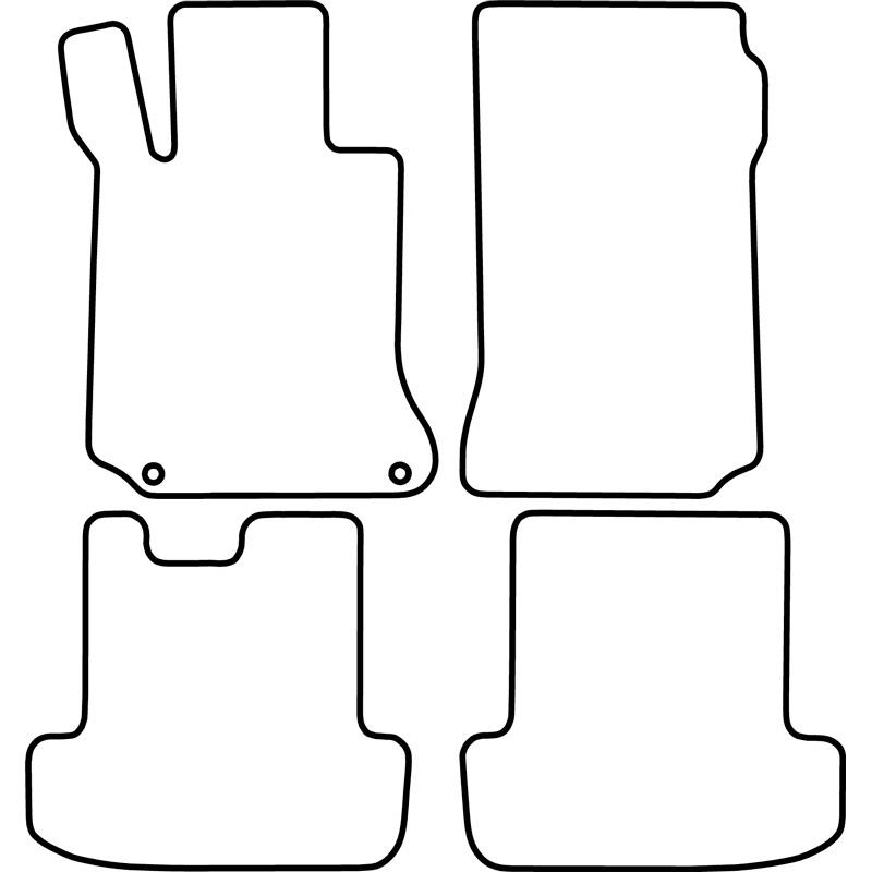 Set car mats  Mercedes E-Class W207 Coupe 2009-