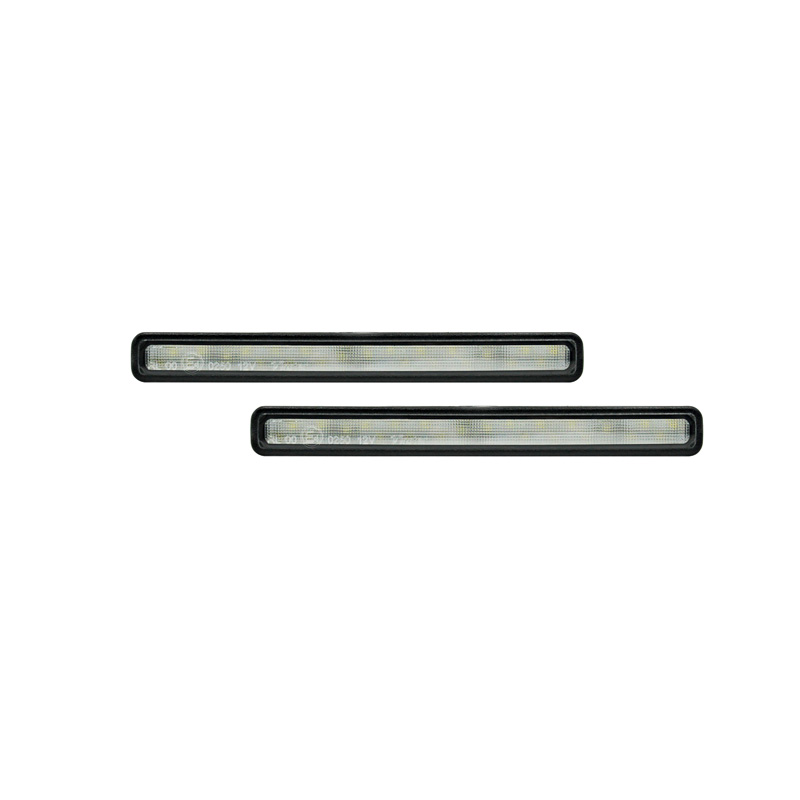 Set Universal Daytime Running Lights (DRL) + Indicators - 2in1 'DayLightGuide'- 165x18,5x36,5mm - incl. E-Mark