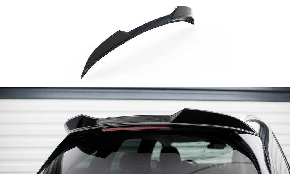 Spoiler passend voor Mercedes GLC AMG Pakket X254 Maxton Glans Zwart
