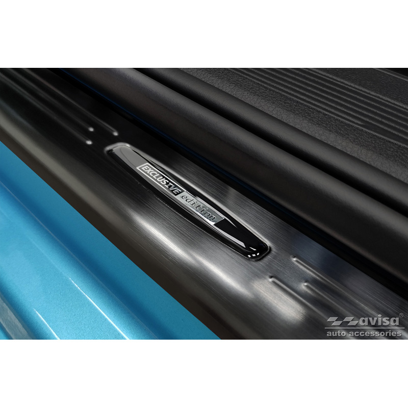 Black Inox door sill protectors  Ford Tourneo Connect III 2022- 'Exclusive Edition' - 2-pieces