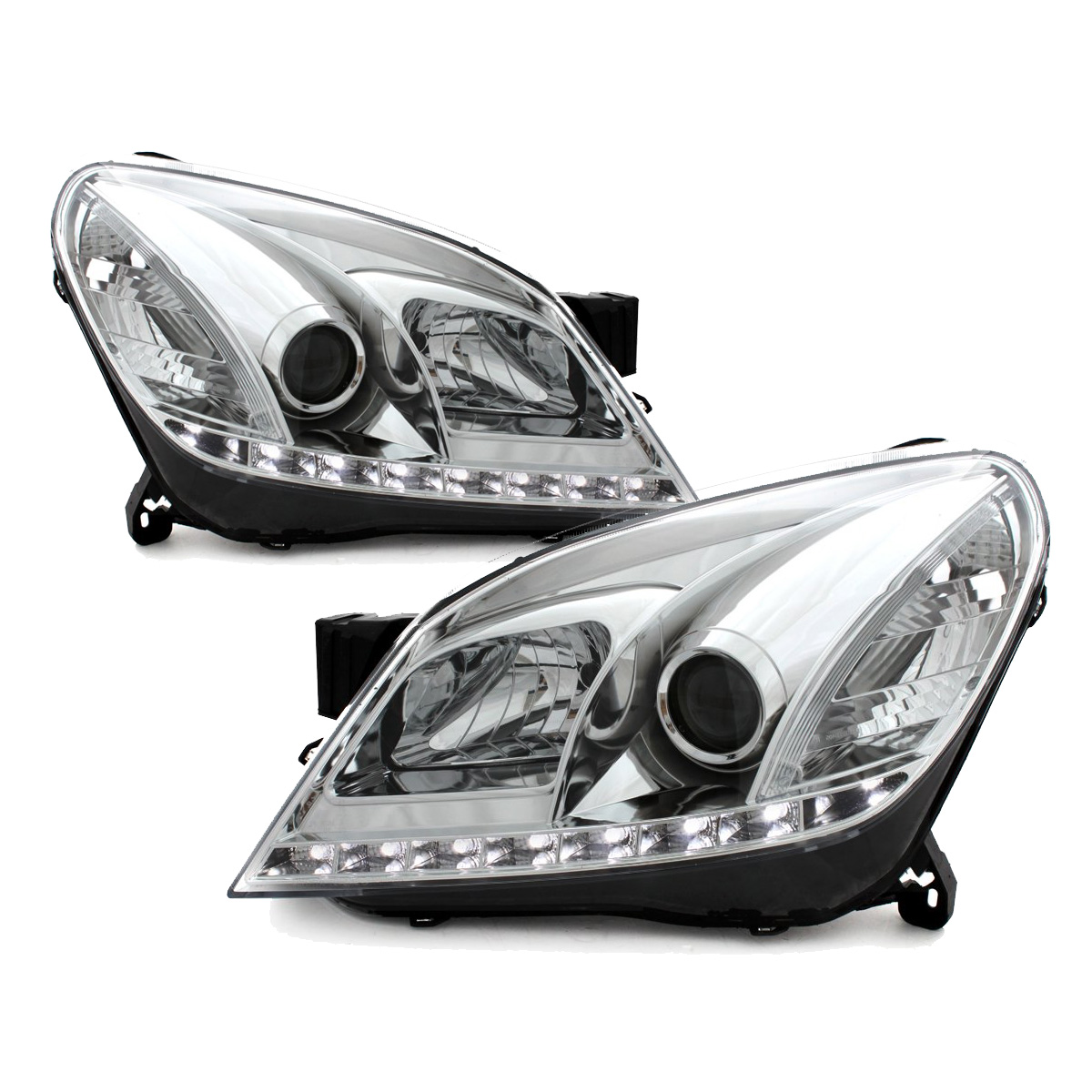Headlights Opel Astra H 04-09 D-Lite chrome