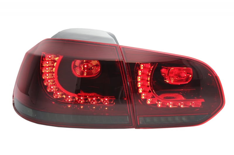 Taillights led VW Golf VI 10/08- R-look Dynamic red/Smoke