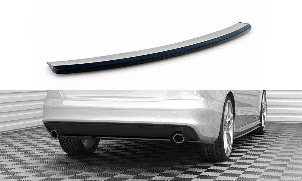 Centrale Diffuser passend voor Audi A4 S-Line Avant B8 FL Maxton Glans Zwart