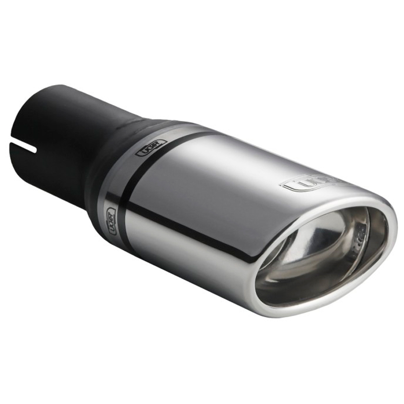 Ulter Sport Exhaust finisher - Oval 95x65mm Slanted - Length 200mm - Installation ->50mm - Inox