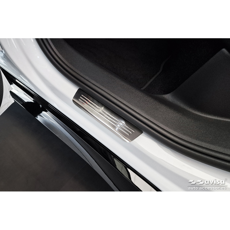 Inox door sill protectors  Volkswagen ID.7 2023- & ID.7 Tourer 2024- 'Lines' - 4-pieces