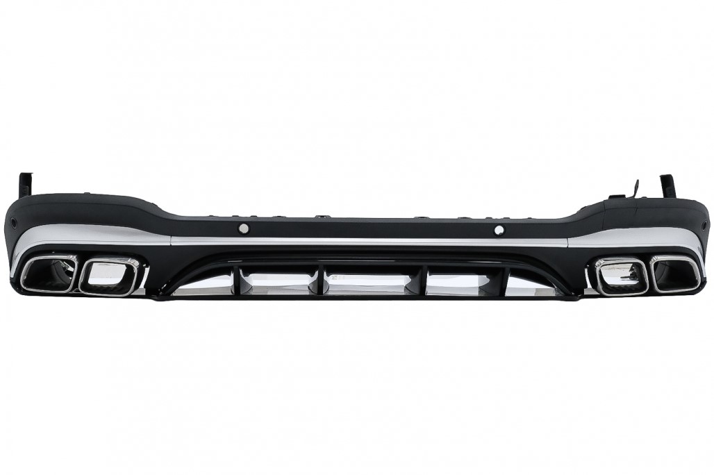 Diffuser passend voor Mercedes GLC X253 (2020-..) Facelift GLC63 incl. Uitlaat Stukken