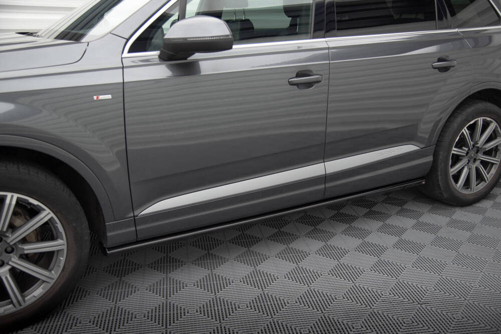 Zijskirts passend voor Audi Q7 4M Maxton Glans Zwart
