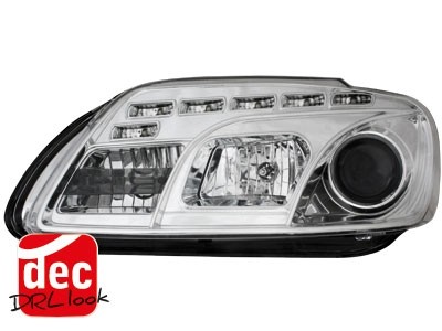 Headlights VW Touran Dayline Devil Eyes Chrome