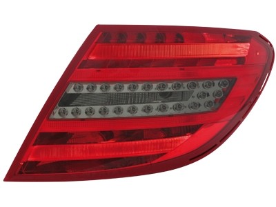 Description: LED Tail Lights for Mercedes Benz C-Class W204 (2006-2010) Red/Smoke
