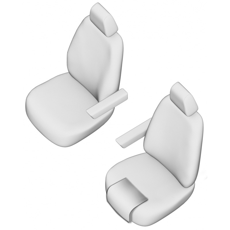 New York Design Artificial leather seat covers 1+1  Mercedes Sprinter 2018- (Comfortline)