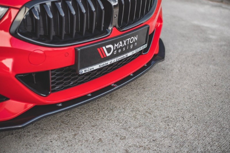 Voorspoiler passend voor BMW M850i G15 V.1 Glanzend Zwart