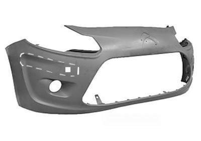 voorbumper, in primer, voor sierlijsten Citroen C3, 2009-2015