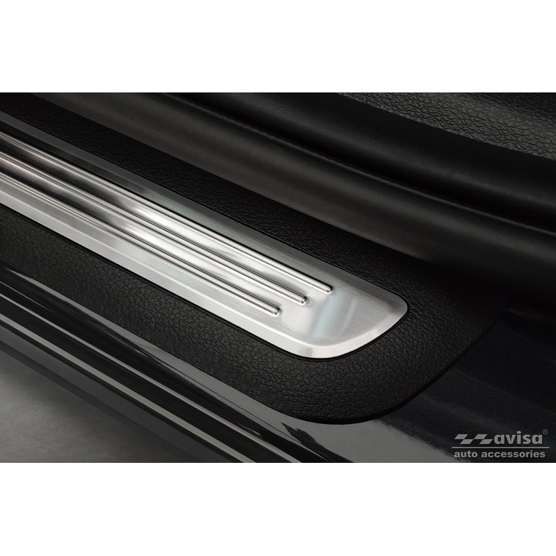 Inox door sill protectors  Kia Sportage V 2021- 'Hybrid' - 2-pieces