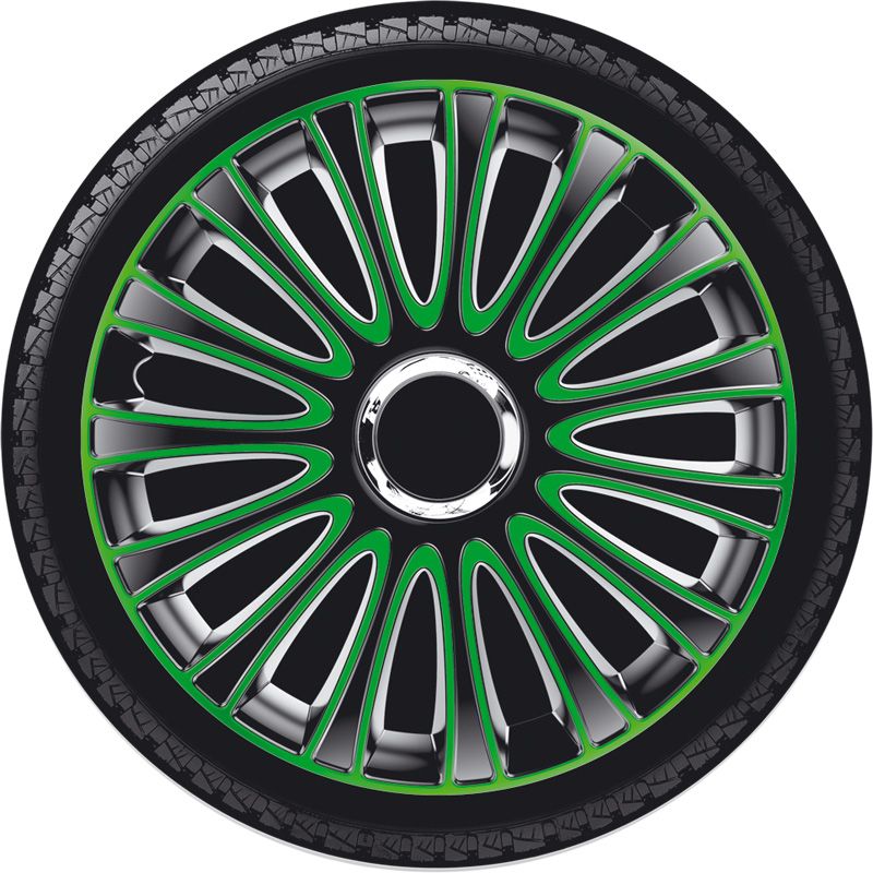Set wheel covers LeMans 16-inch black/green