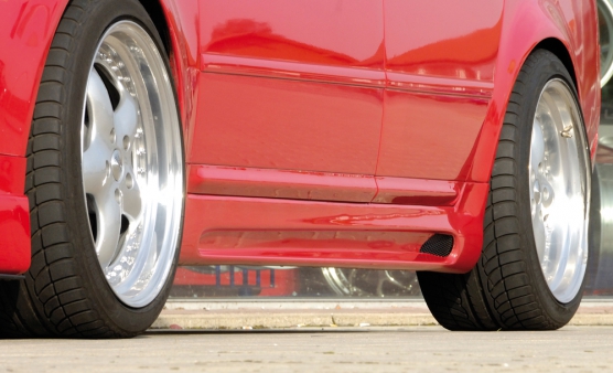 Sideskirts Audi A6 4B Rieger with uitsnede