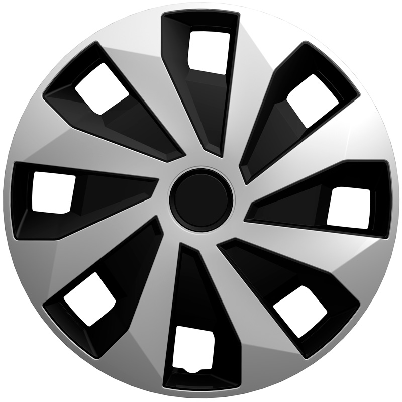 Set wheel covers Volvano-VAN 15-inch silver/black (spherical)