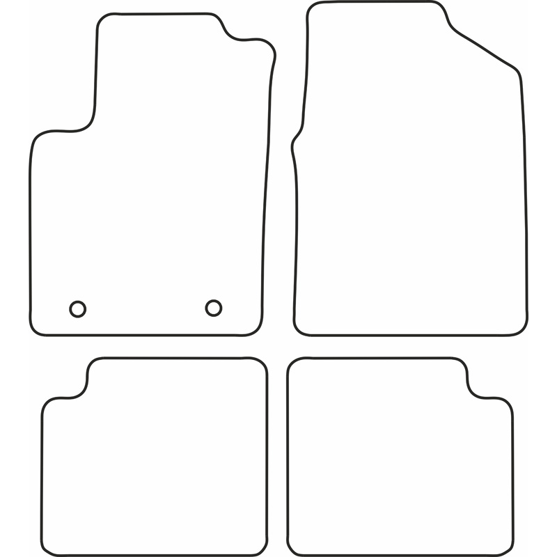 Set velour car mats  Ford Ka 2013-2015