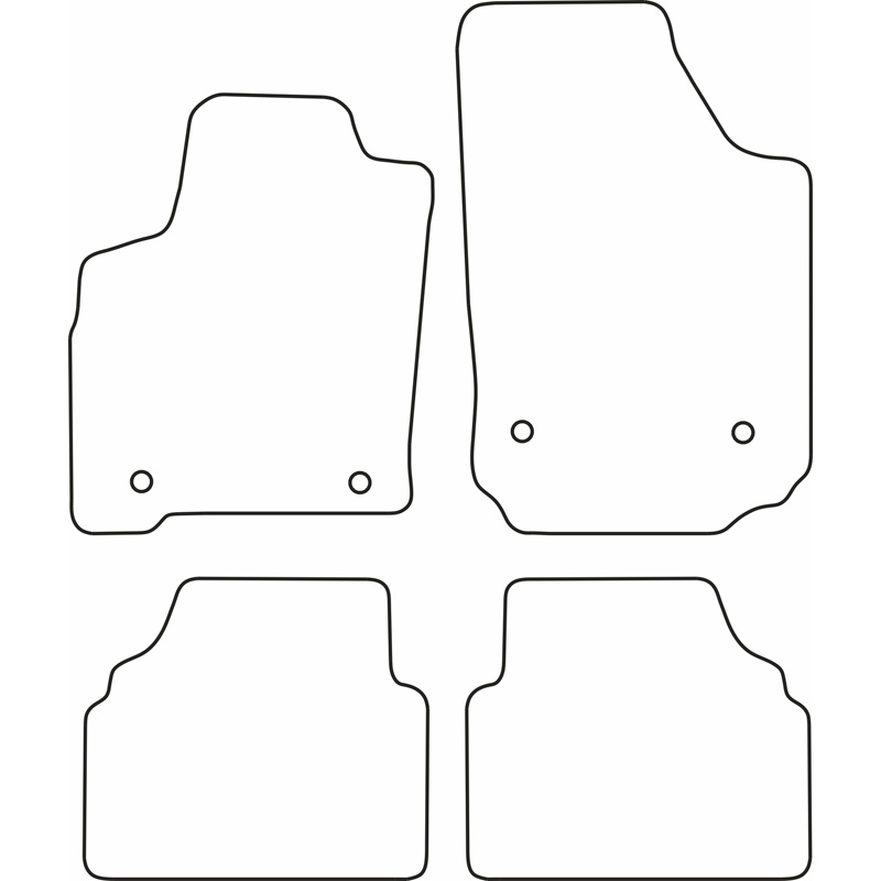 Set car mats  Opel Meriva A 2003-2010