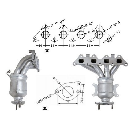 Mitsubishi SPACE STAR 1.6i 16V 1584 cc 72 Kw / 98 cv 4G18 Magnaf
