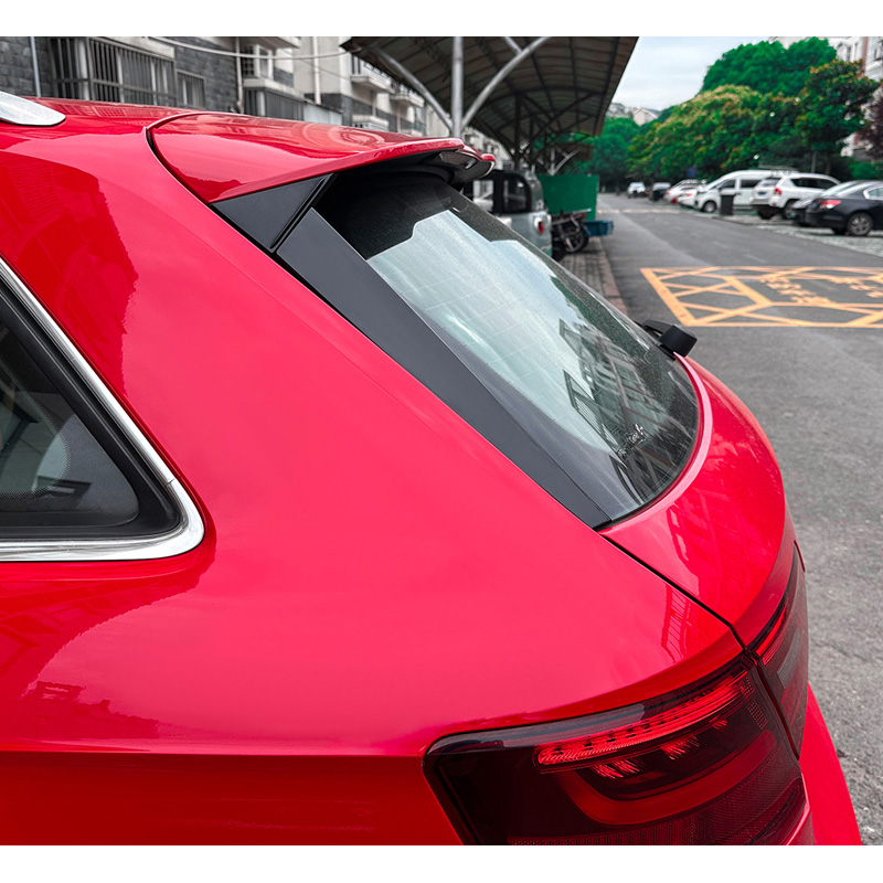 Set rear window side spoilers  Audi A3 (8V) Sportback S-Line 2012-2020 (ABS Glossy Black)