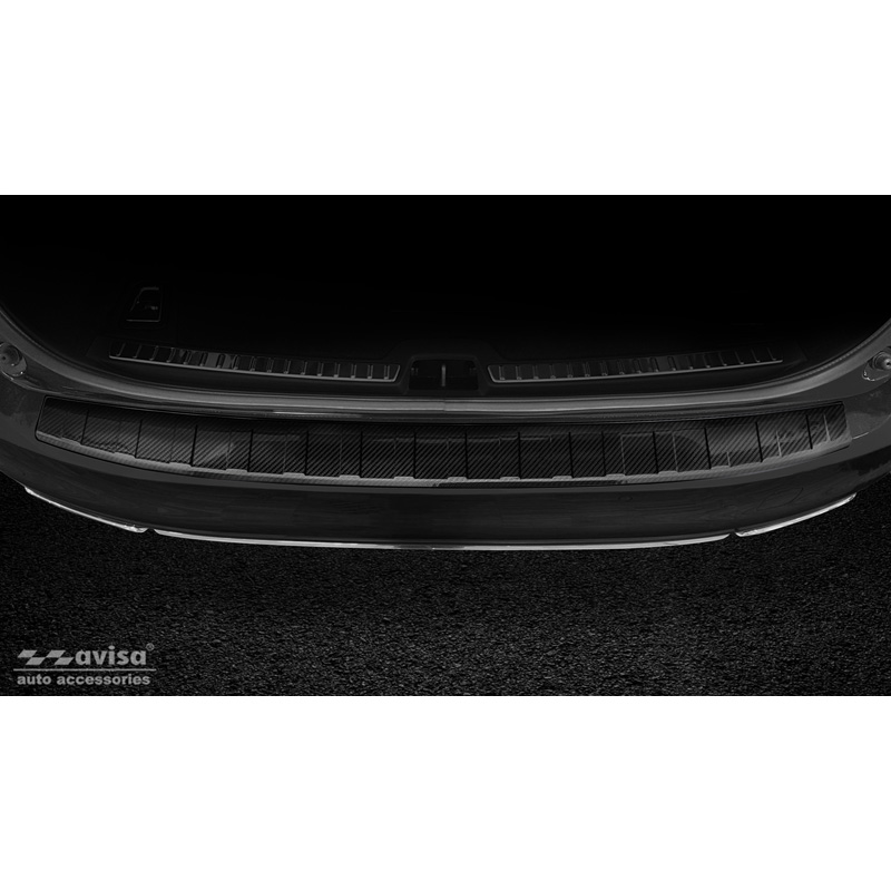 Real 3D Carbon Rear bumper protector  Volvo V90 2016-