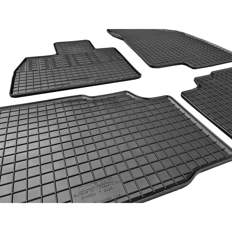 CIKCAR Rubber car mats set  Omoda 7 (PHEV) 2026- (4-pieces + fixing system)