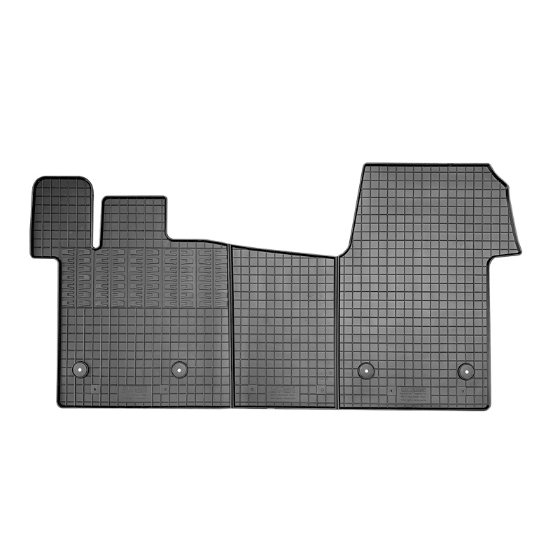 Rubber car mats set  Volkswagen T7 Multivan 2021- (only front) (3-pieces + fixing system)
