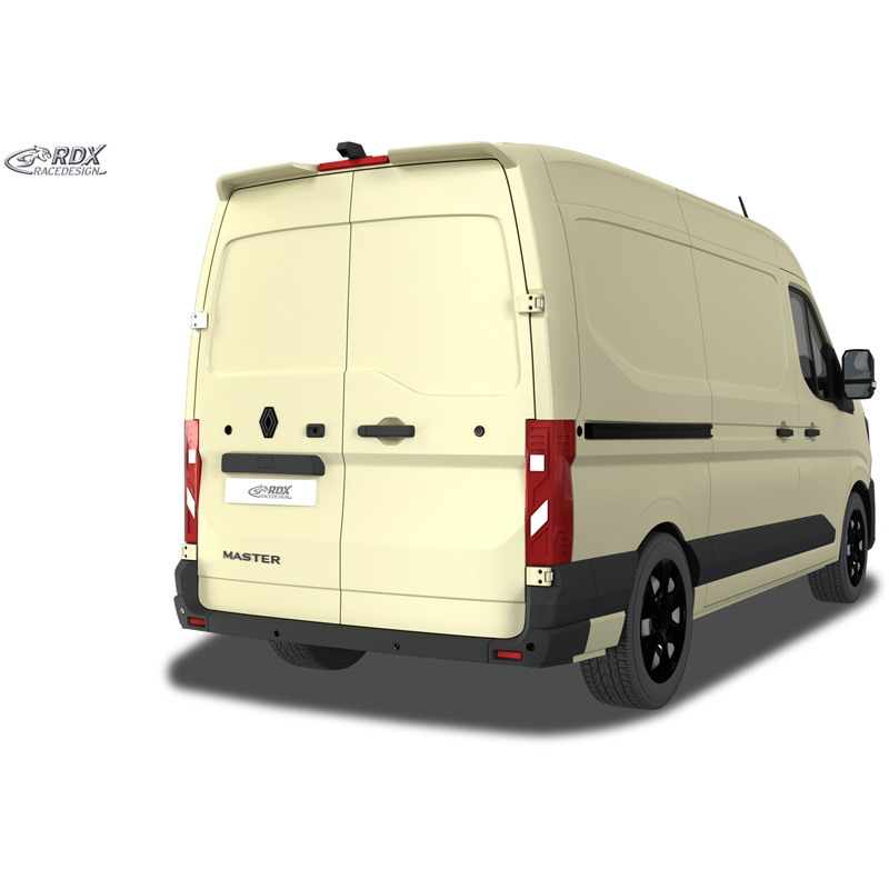 RDX Racedesign Roof spoiler  Renault Master IV / Nissan Interstar 2024- (H2) (with 2 barn doors) (PU)