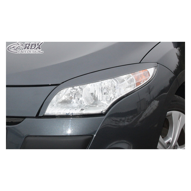 Head light spoilers  Renault Megane III 2008-2015 (ABS)