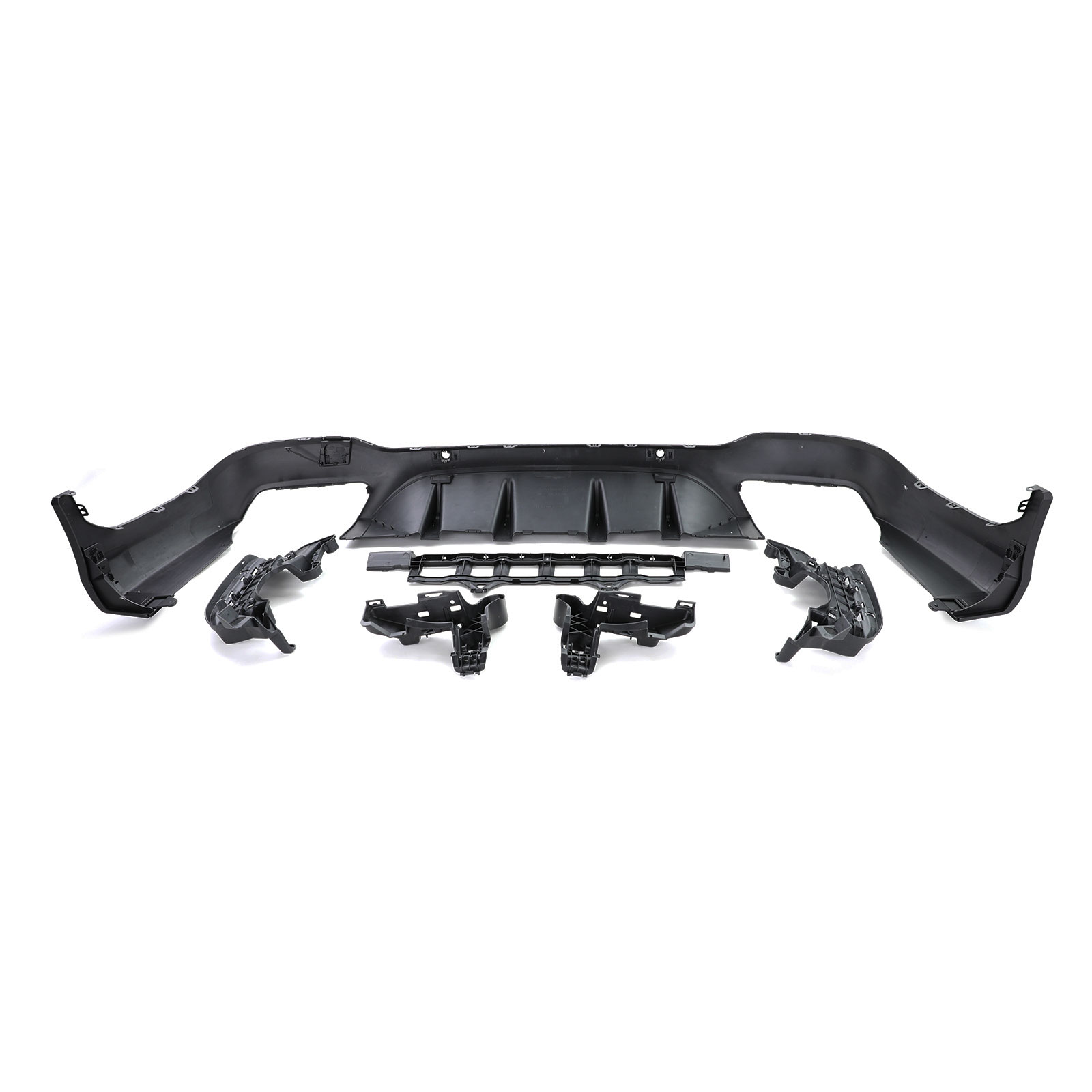 Achterbumper Diffuser passend voor Mercedes GLC X253 (2015-..) AMG Design