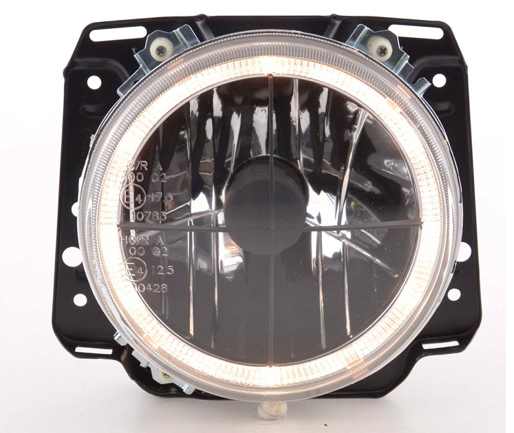 Headlights VW Golf II Angel Eyes Whiteh kruis