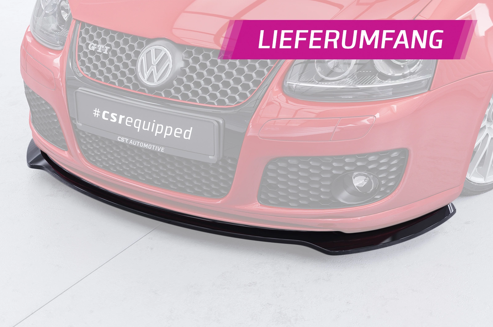 Voorspoiler passend voor VW Golf 5 (Typ 1K) GTI Edition 30/Pirelli glans zwart