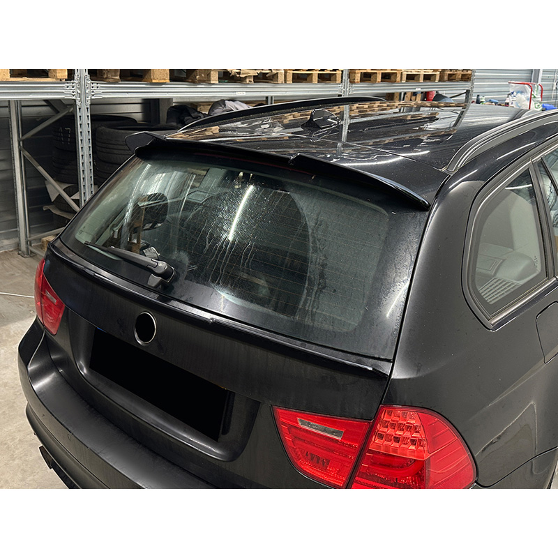 Roof spoiler (Spoiler Cap)  BMW 3-Series E91 Touring 2005-2012 (ABS Glossy Black)