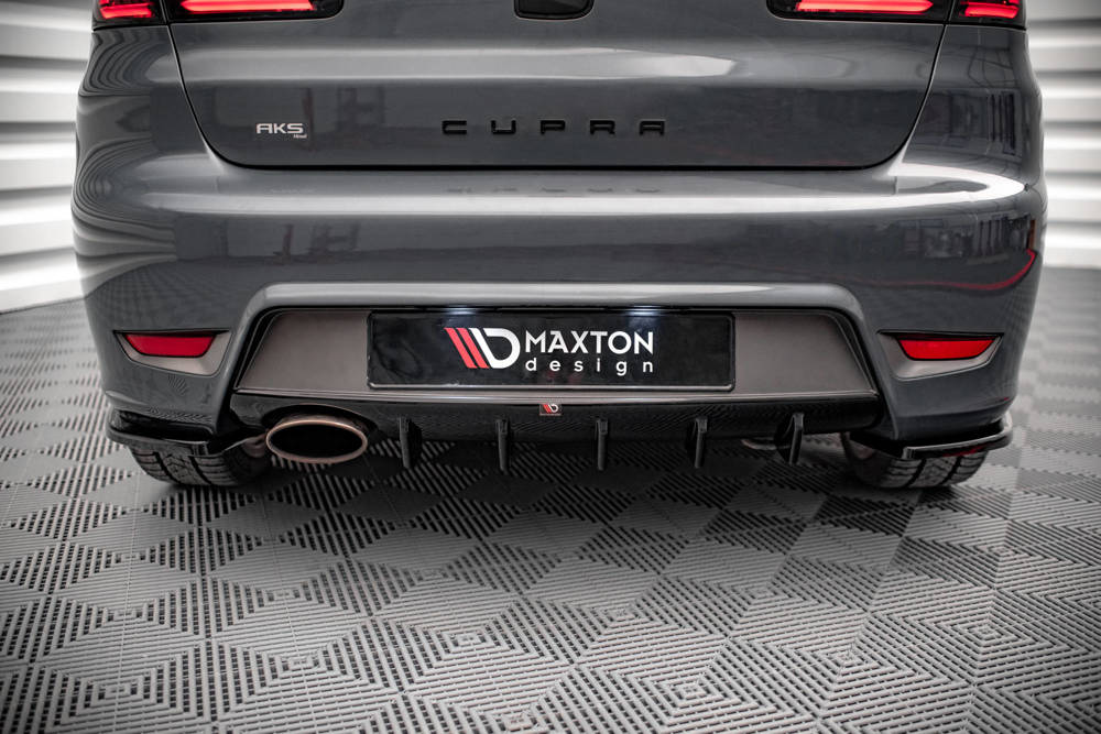 Diffuser passend voor Seat Ibiza Cupra MK3 Maxton Glans Zwart