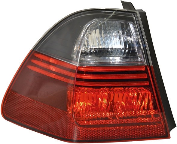 Achterlicht links E90 05-08 ALLEEN TOURING ROOD/rand ZWART BUITE