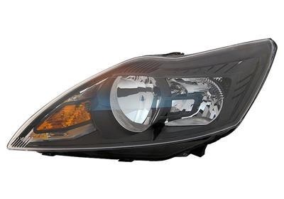 koplamp, H1+H7, elektr verstelb, incl stelmotortje, zwart, recht