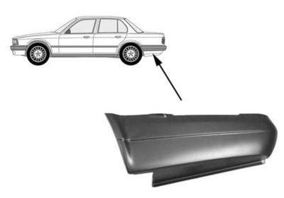 eindstuk, rechts,-08/1987 BMW 3 serie E30, 1982-1992