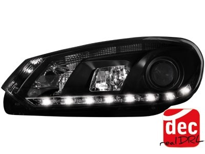 Headlights VW Golf VI Devil Eyes Dayline