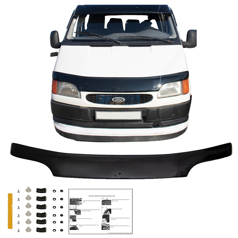 Bonnet Protector  Ford Transit MK5 1993-2002 - Gloss black